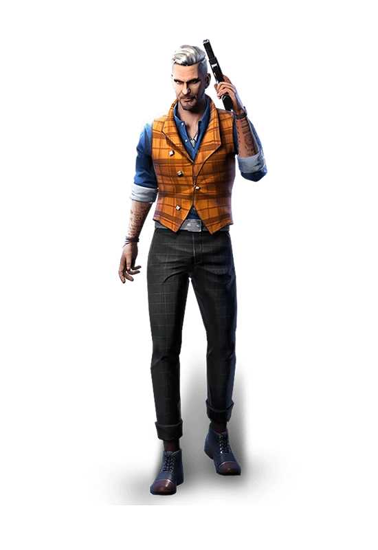 free fire joseph character and transparent background